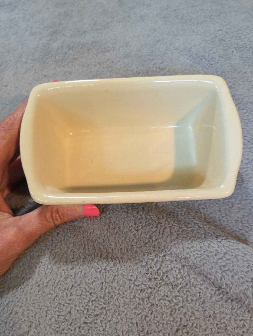 Vintage LTD Commodities Christmas Trees Ceramic Mini Loaf Pan